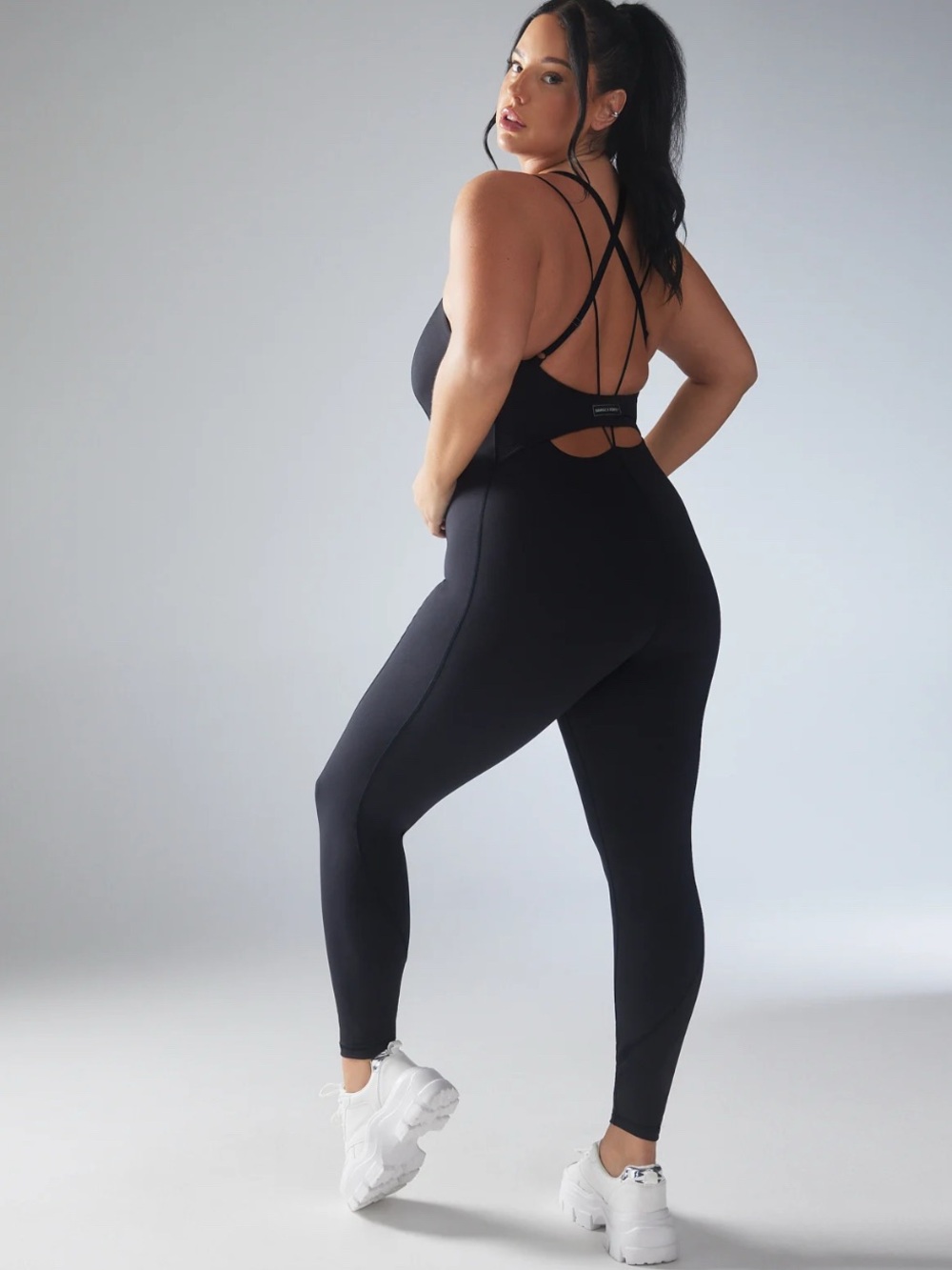 Savage X Fenty Black Sculpting One-Piece Jumpsuit - Picture 15 of 15